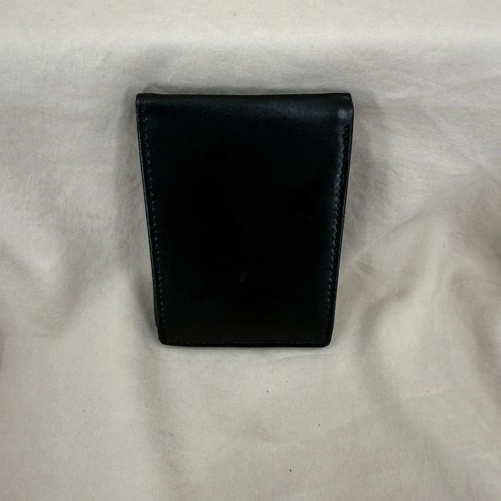 Gsoiax‎ Slim Bifold Wallet Black Leather RFID Blocking Travel Minimalist